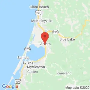 Arcata Bay Self Storage map