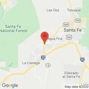 Santa Fe – Aztec Self Storage map