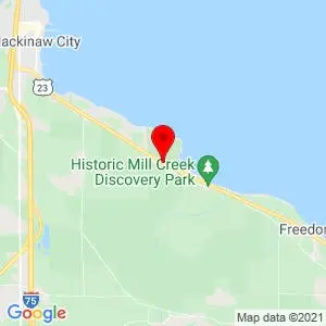 Mackinaw Mill Creek Camping map