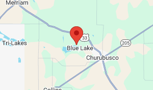 Map for Blue Lake Resort Campground