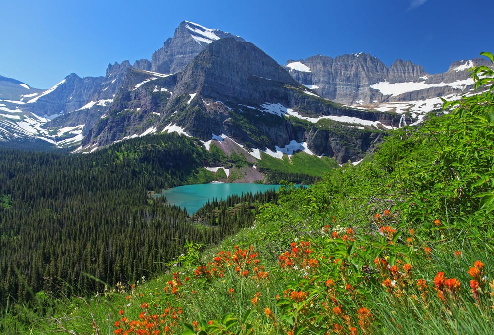 A view of Glacier National Park