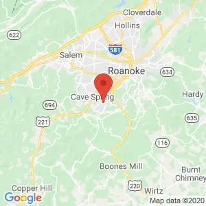 Blue Ridge Self Storage map