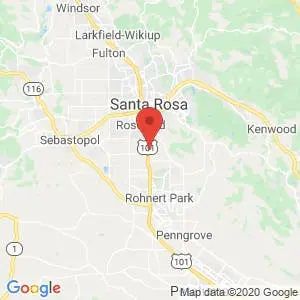 Santa Rosa Avenue Self Storage map