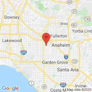 Anaheim RV Storage map