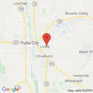 Beale/Yuba College Self Storage map