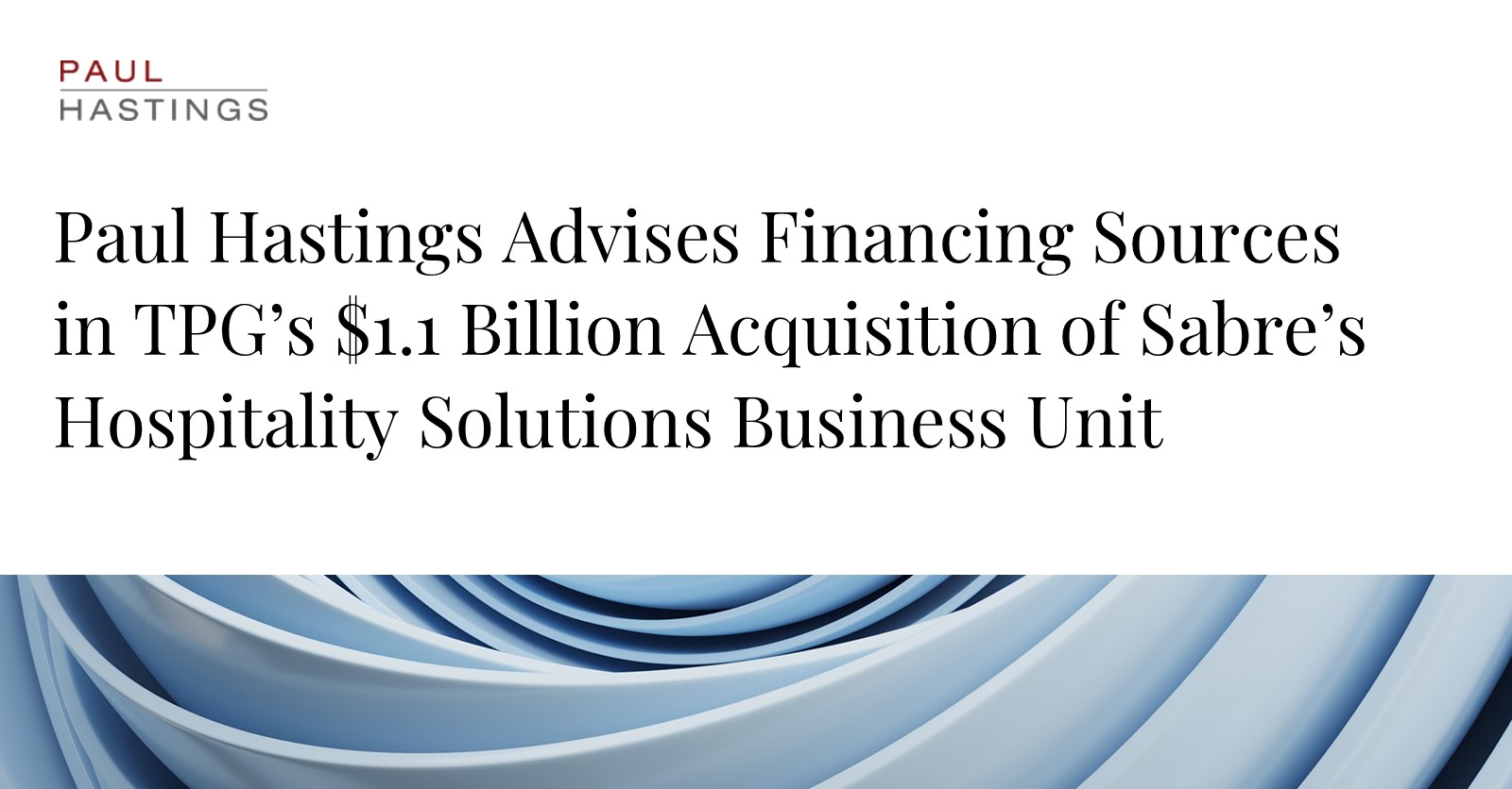Sabre Corporation's Hospitality Solutions Now a Standalone Business After TPG Acquisition