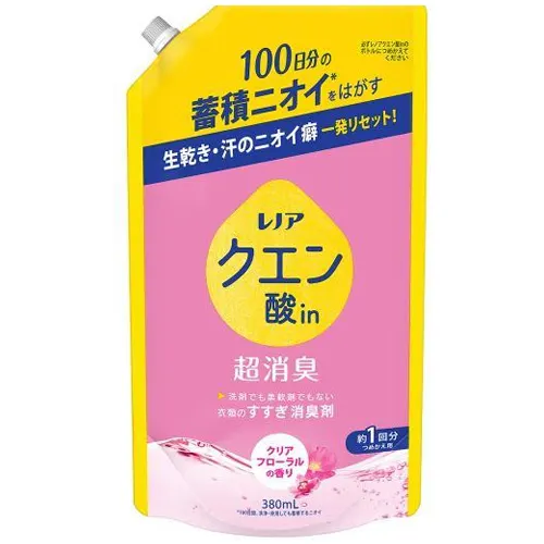 レノアクエン酸in超消臭クリアフローラルの香りつめかえ用 380ml