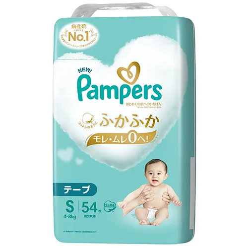 パンパース はじめての肌へのいちばん* テープ　Sサイズ