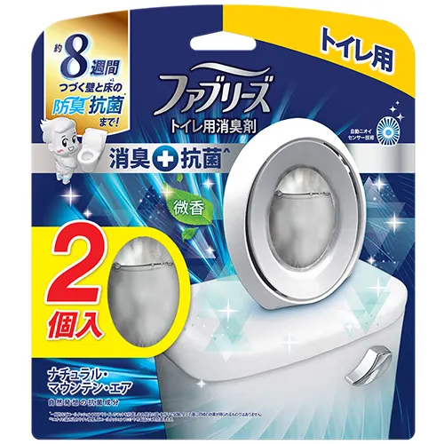 ファブリーズW消臭 トイレ用消臭剤+抗菌 ナチュラル・マウンテン・エア2個パック 6.3mLx2