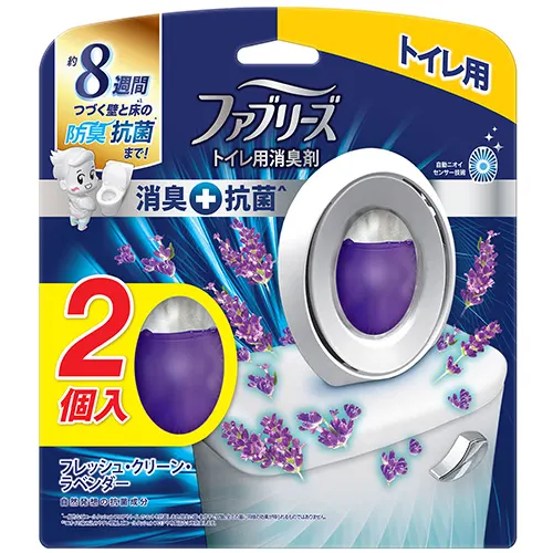 ファブリーズW消臭 トイレ用消臭剤+抗菌 フレッシュ・クリーン・ラベンダー2個パック 6.3mLx2