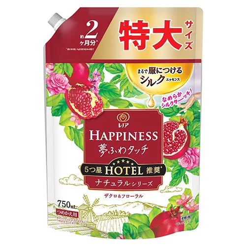 レノアハピネス夢ふわタッチザクロ&フローラル詰替用特大サイズ 750mL