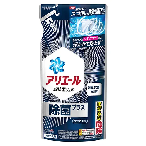 アリエールジェル除菌プラス　つめかえ通常サイズ 430g