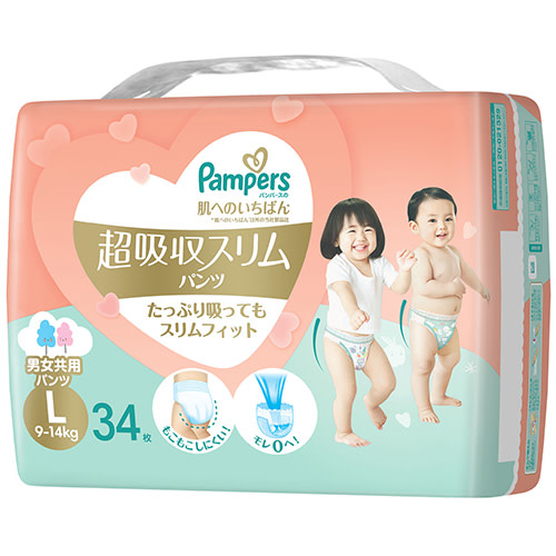 パンパース 超吸収スリムパンツ Lサイズ