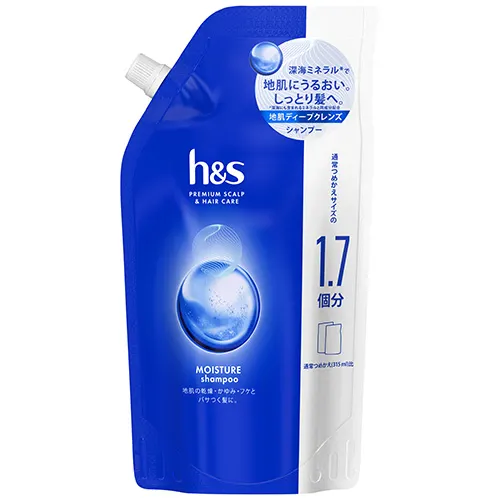 h&s モイスチャー シャンプー つめかえ特大サイズ 550ml