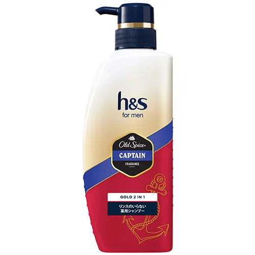 h&s for men ゴールド2in1 リンスのいらない薬用シャンプー オールドスパイスキャプテンの香り