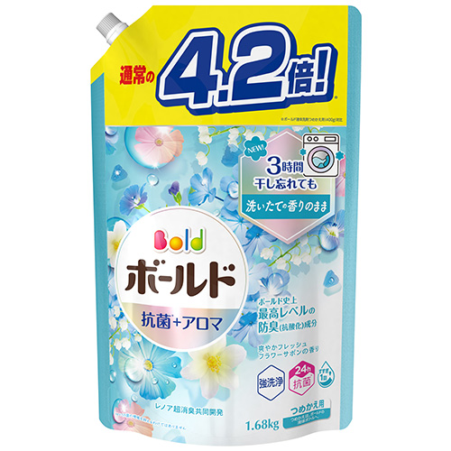 ボールド アロマティックフローラル&サボンの香り つめかえ用　超ジャンボサイズ Amazon | ボールド レノア超消臭 アロマティックフローラル