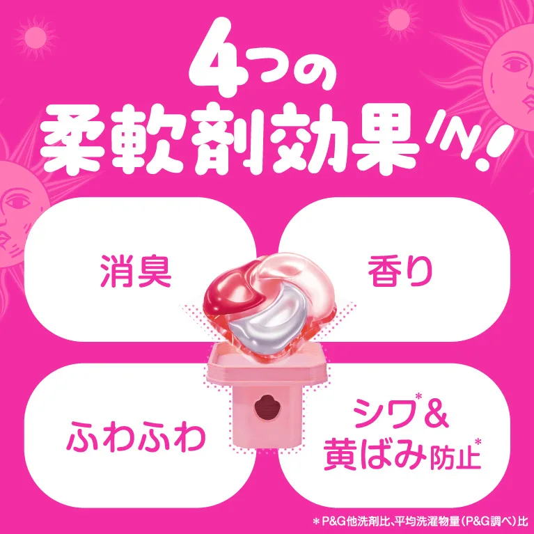 4つの柔軟剤効果IN！