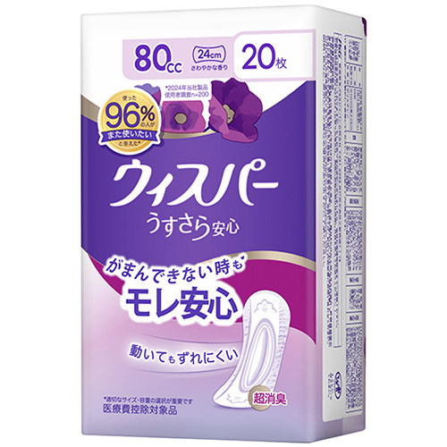 ウィスパー うすさら安心 80cc 中量用のクチコミ商品レビュー