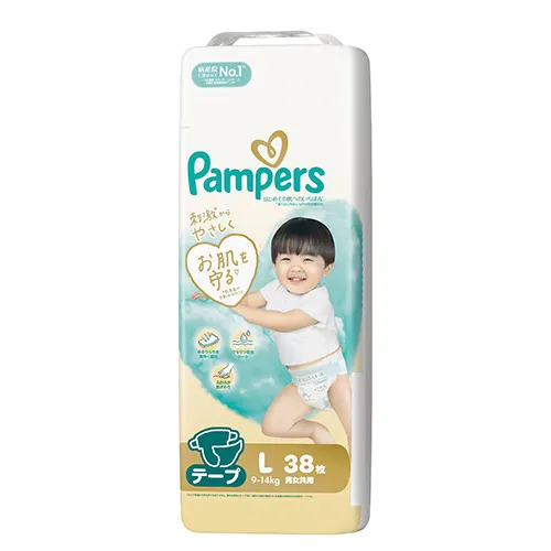パンパース はじめての肌へのいちばん* テープ Lサイズ
