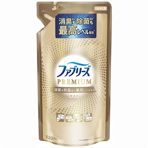 ファブリーズW除菌+消臭 プレミアム 無香料 つめかえ 320mL