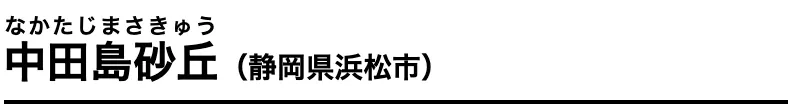 中田島砂丘 なかたじまさきゅう（静岡県浜松市）