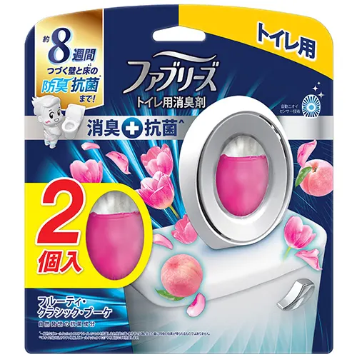 ファブリーズW消臭 トイレ用消臭剤+抗菌 フルーティー・クラシック・ブーケ2個パック 6.3mLx2