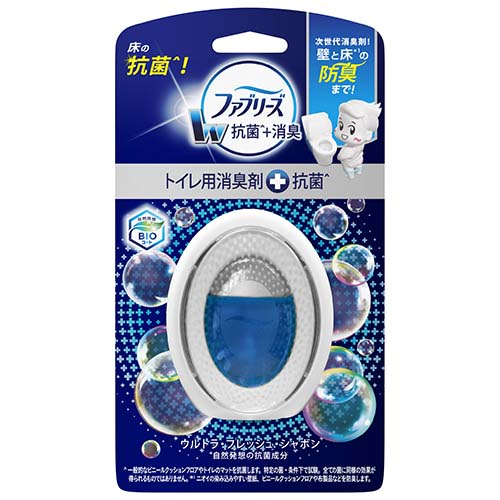 ファブリーズ W消臭 トイレ用 消臭剤+抗菌 ウルトラ・フレッシュ・シャボン