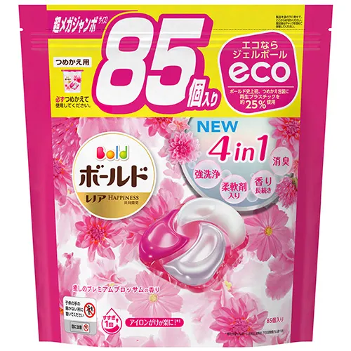 ボールドジェルボール4D癒しのプレミアムブロッサムの香り　つめかえ超メガジャンボサイズ 85個