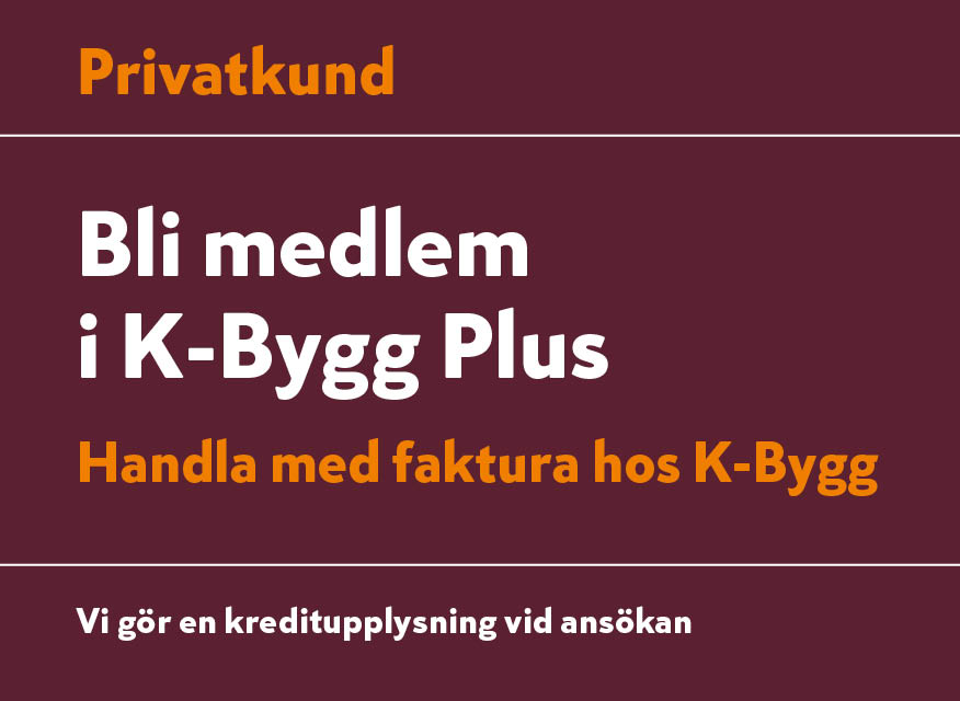 Orange topp: “Privatkund”, blå mitt: “Ansök om kundkonto kredit/faktura” och kreditupplysning.