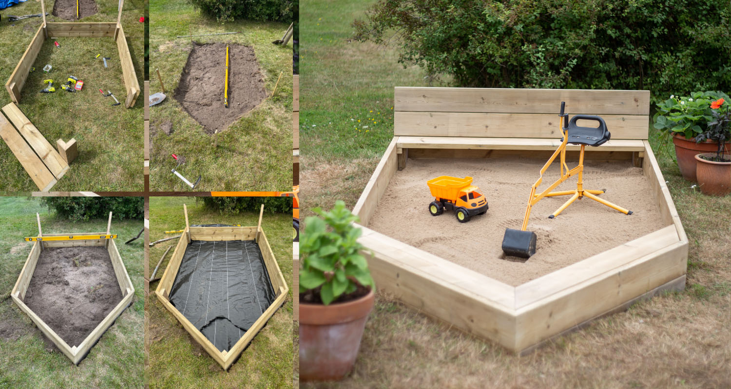 Sandlåda byggbeskrivning