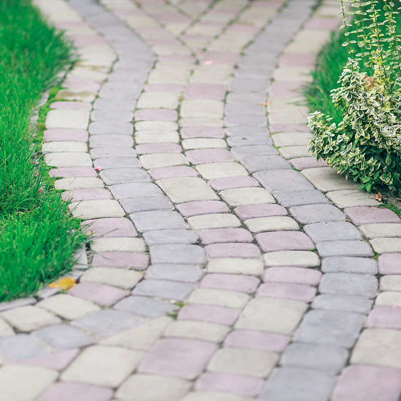 stenbeläggning uppfart marksten 