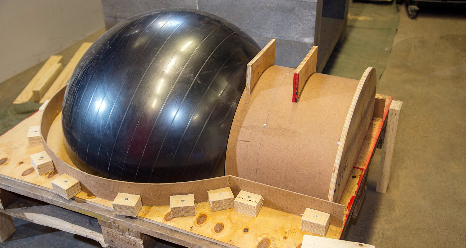 Använd en gymboll som mall