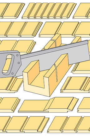 Invändiga träpaneler