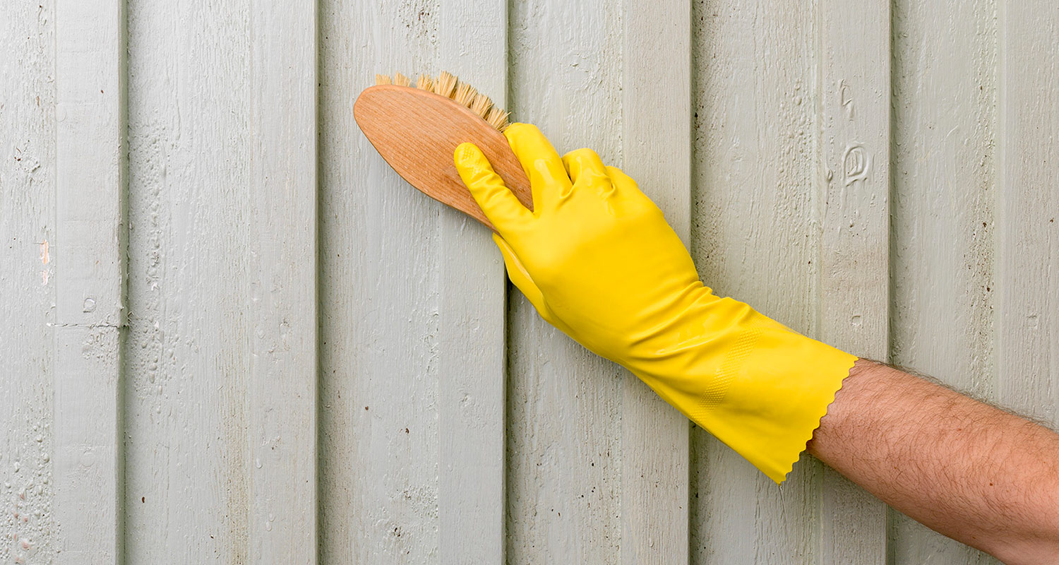 borsta fasaden, tvätta fasaden