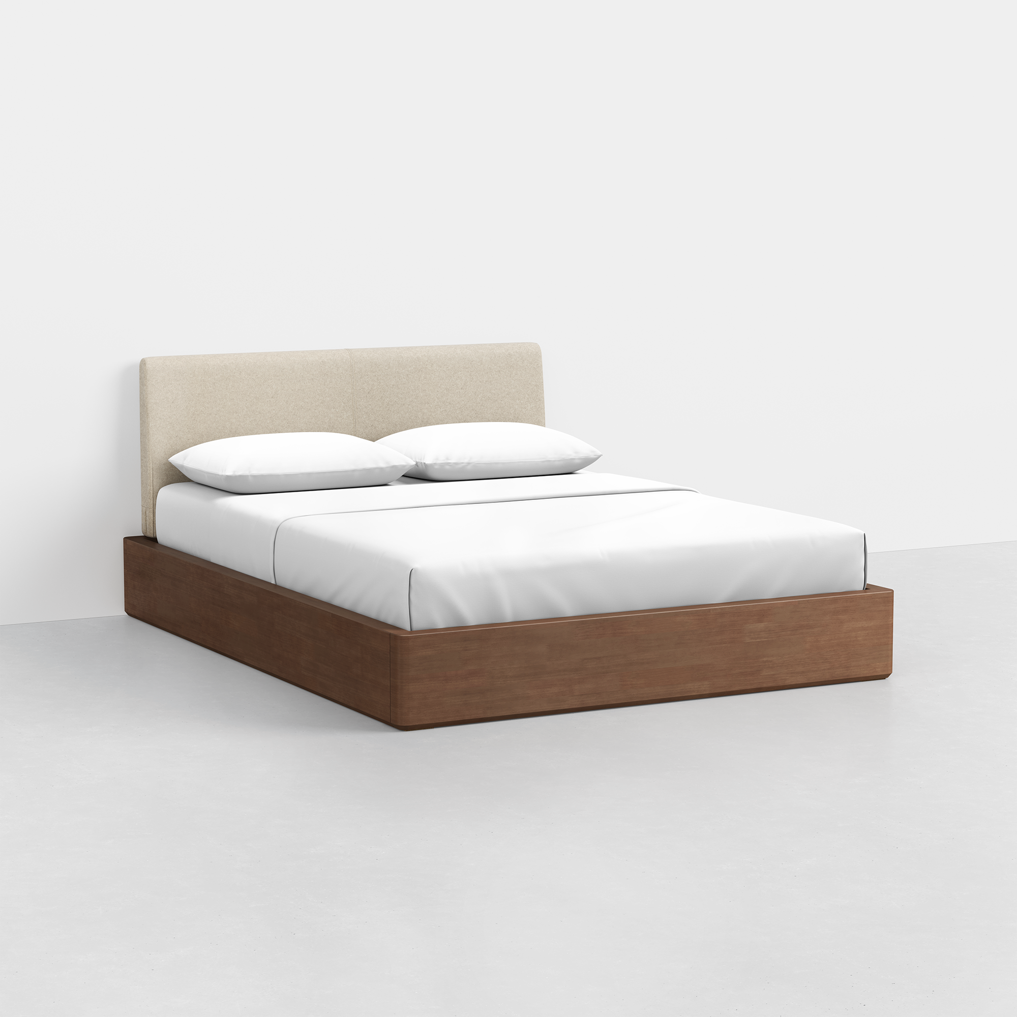 King / Heathered Oatmeal / Walnut