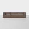 Essential Modular Sofa - 3 Seat / Mocha / Walnut - 1