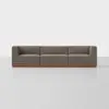 Essential Modular Sofa - 3 Seat / Mocha / Walnut - 1