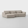 Signature Chaise Sectional (Left Arm Chaise / Natural) - Front