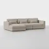 Signature Chaise Sectional (Left Arm Chaise / Natural) - Angled