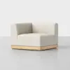 Essential Sectional Module (Corner / Ivory / Natural) - Angled