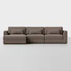 Signature Chaise Sectional (Left Arm Chaise / Mocha) - Front