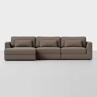 Mocha / Left Arm Chaise