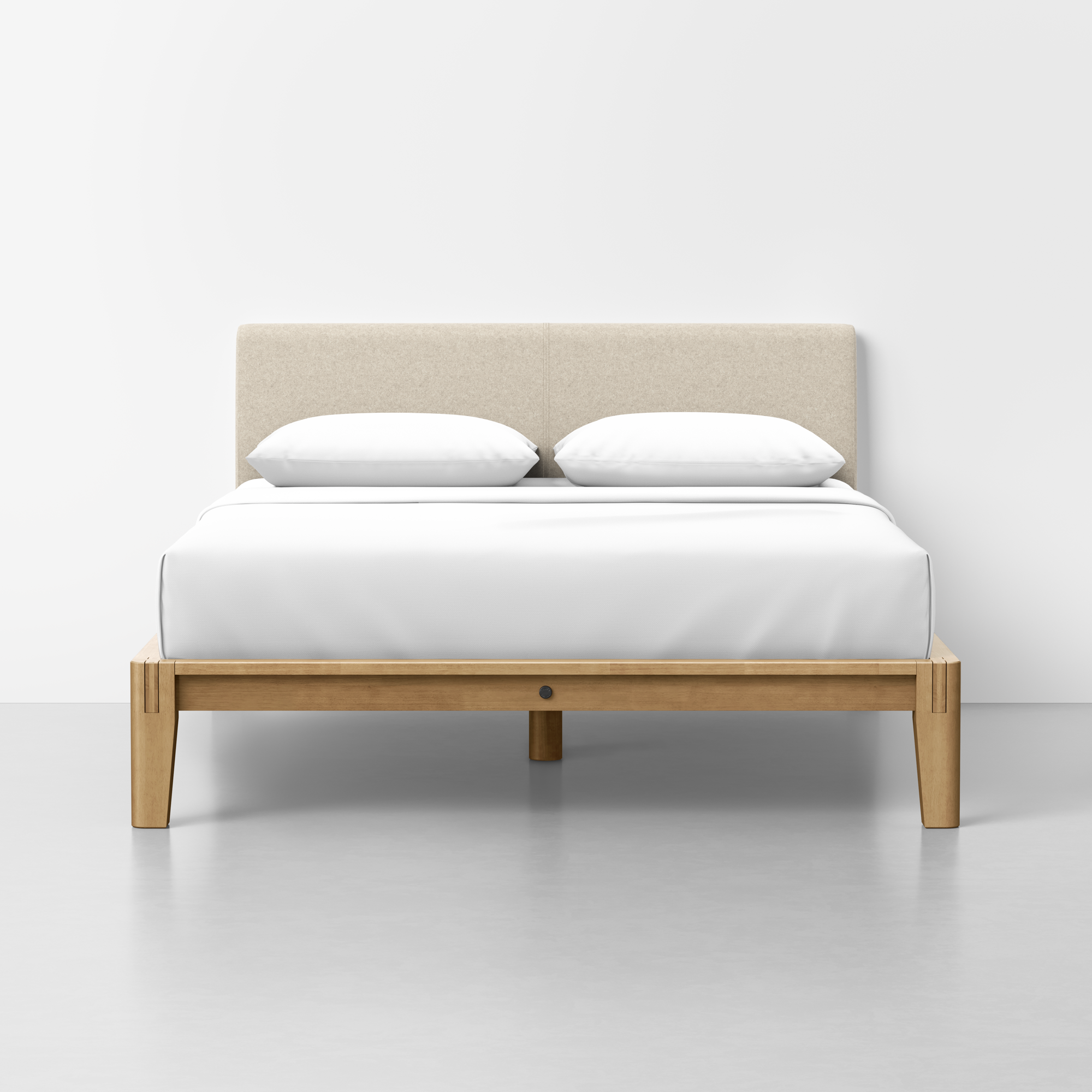 Queen / Heathered Oatmeal / Oak