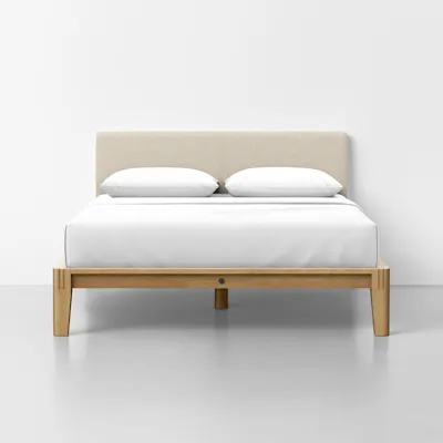 Queen / Heathered Oatmeal / Oak