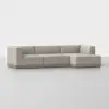 Essential Chaise Sectional - Right Arm Chaise / Natural / Grey - 2