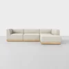 Essential L Island Sectional - Right Arm Island / Ivory / Natural - 1