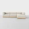 Essential L Island Sectional - Right Arm Island / Ivory / Natural - 1