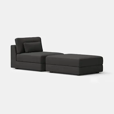 Carbon / Chair + Ottoman