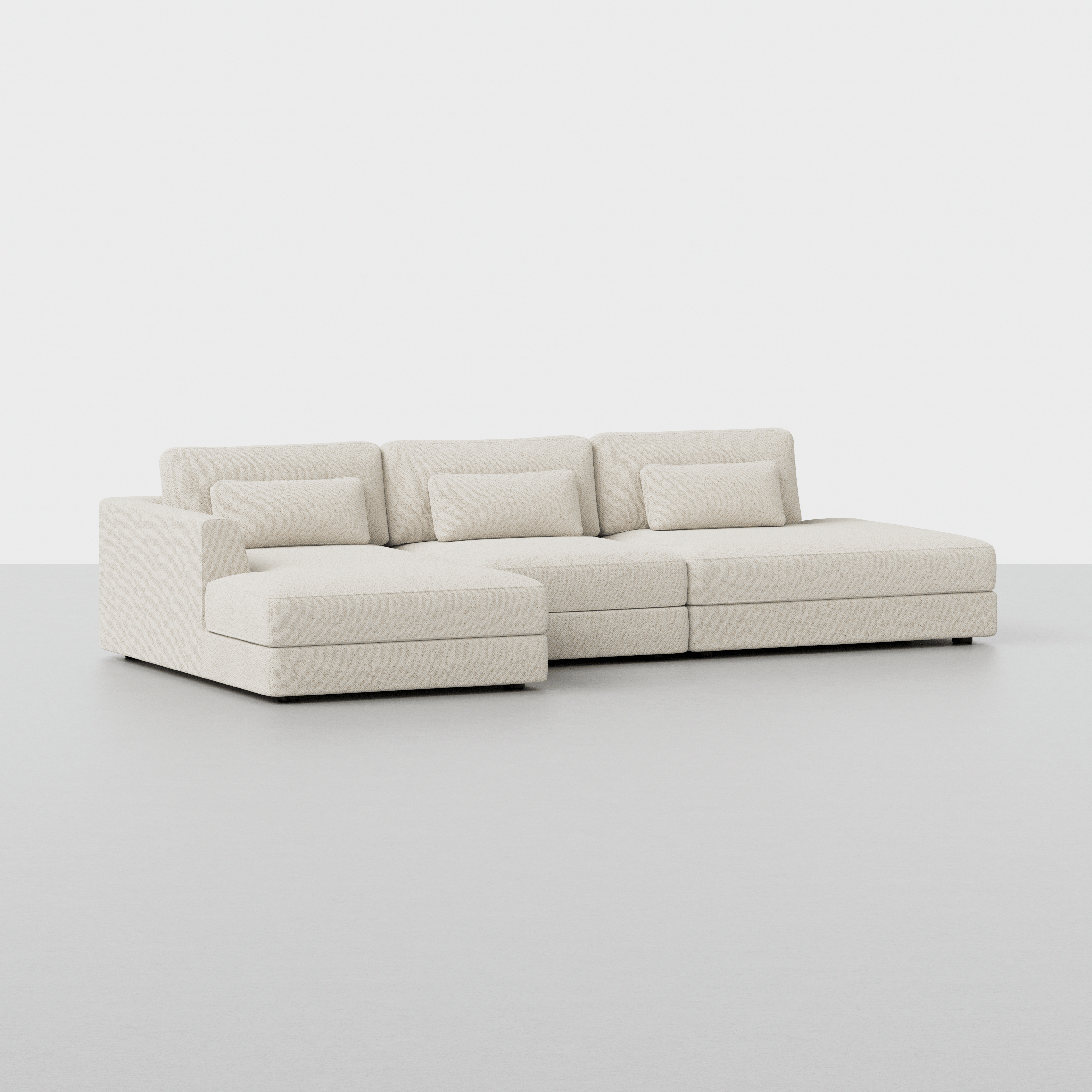 Ivory / Left Arm Chaise