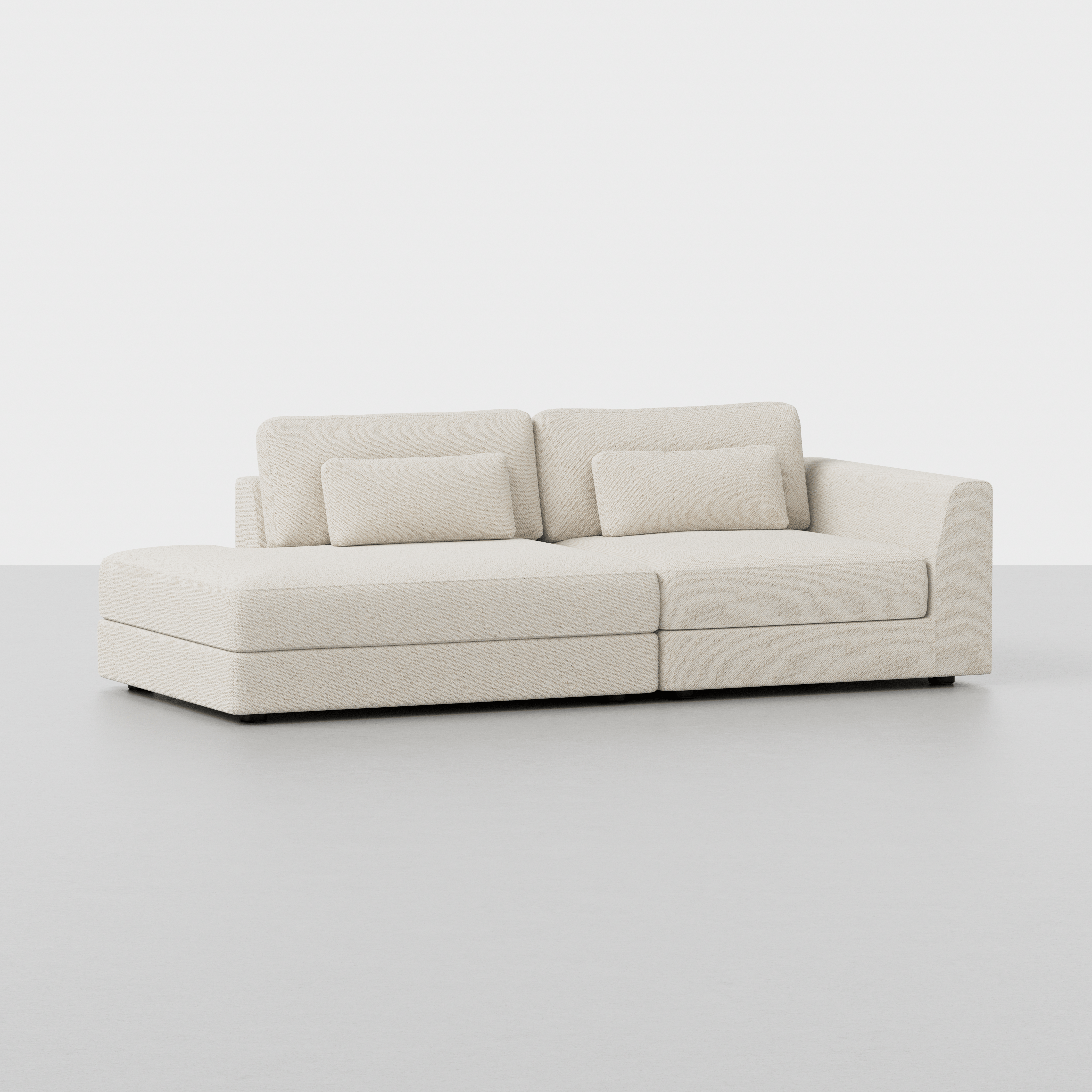 Ivory / 2 Seat Left Arm Island